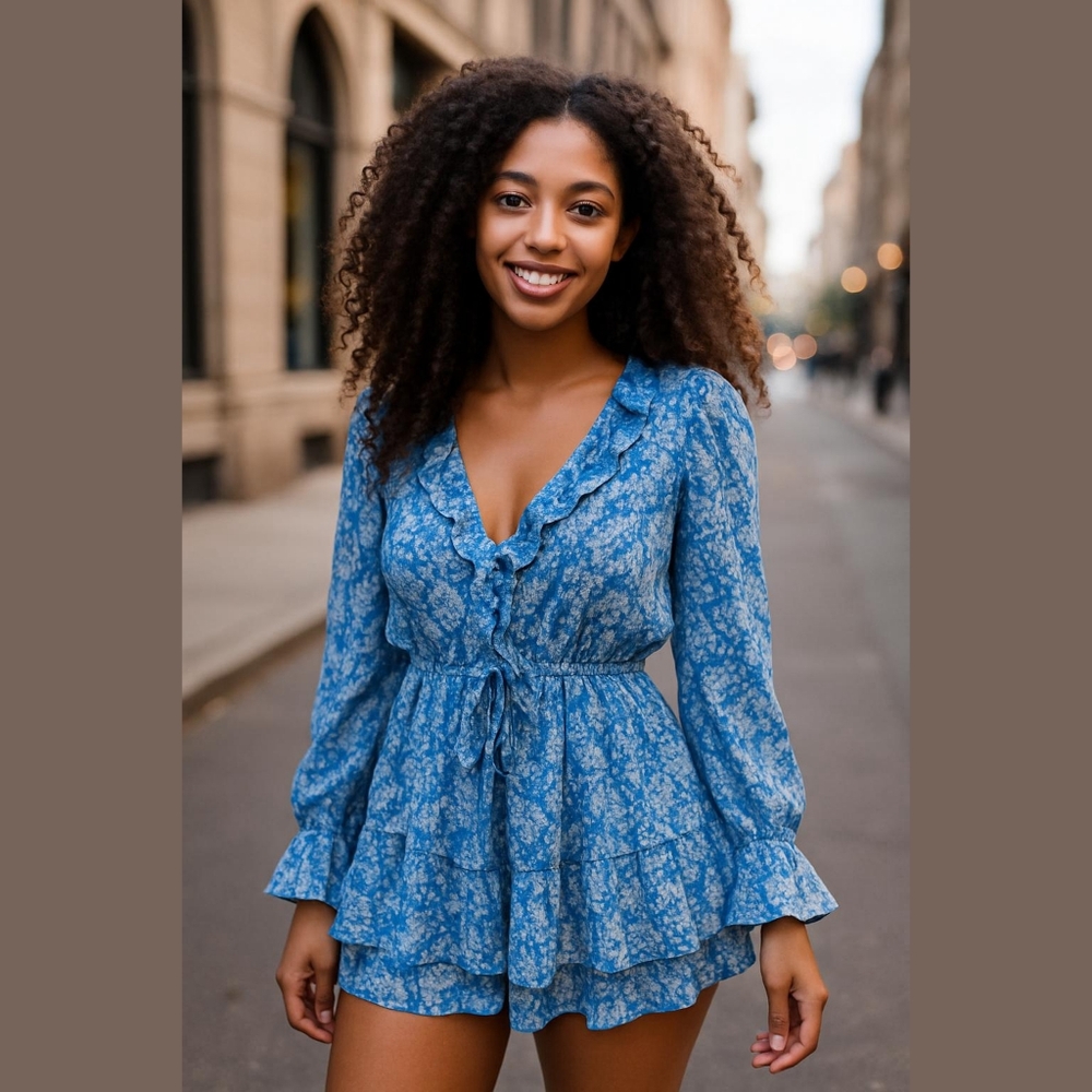 - Zara One Piece Flowy Romantic Romper